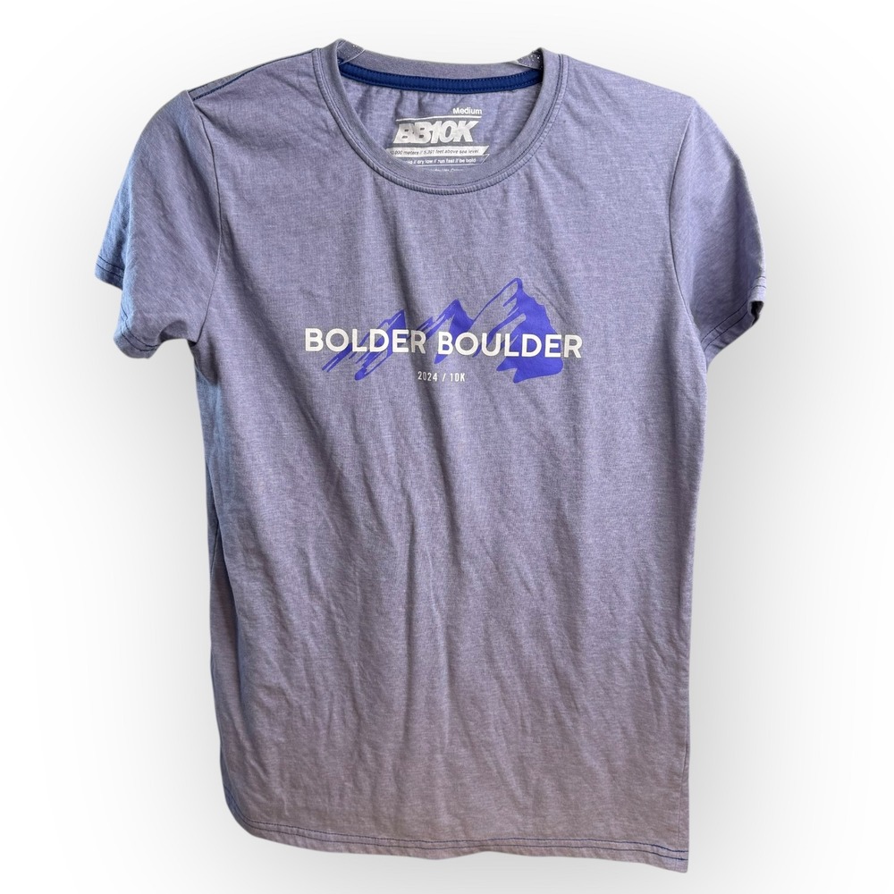 BB10K Bolder Boulder Running‎ T-Shirt Athletic Activewear Tee Medium